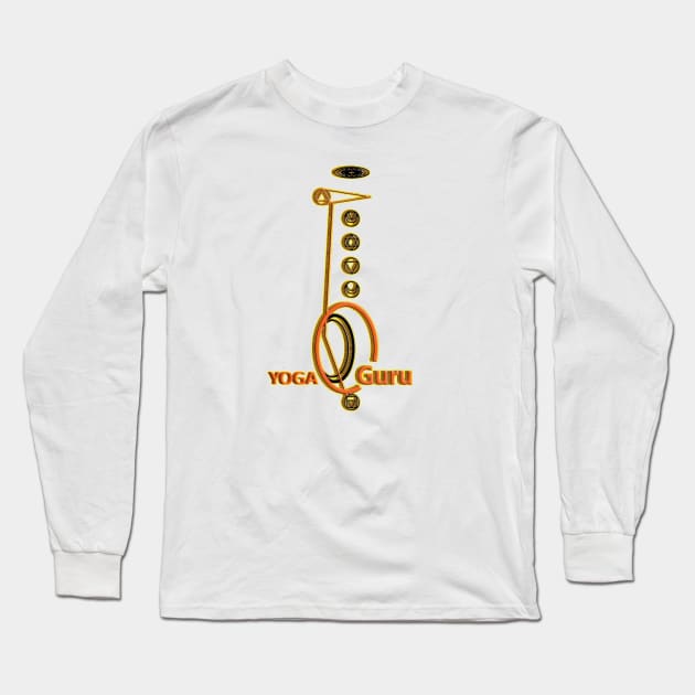 Yoga Guru Long Sleeve T-Shirt by Koirie Design Gallery